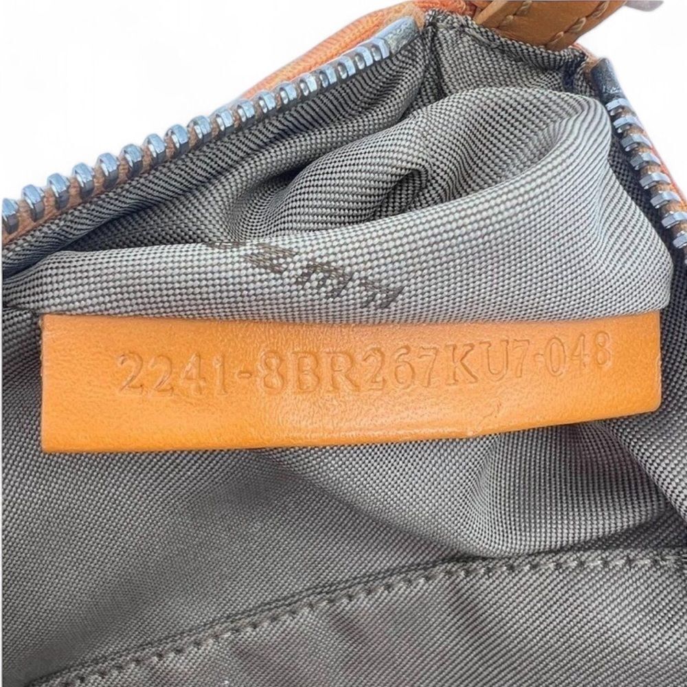 Vintage FENDI Orange Monogram FF Zucca Logo Canvas Pochette Shoulder Bag… - Picture 15 of 16